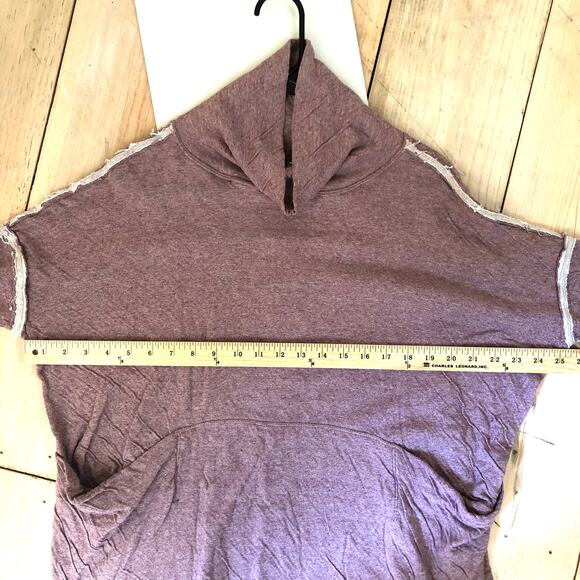 We the Free Free People Women's EUC Oversized Cowl Neck Sweater Pink/Mauve M - Picture 6 of 11